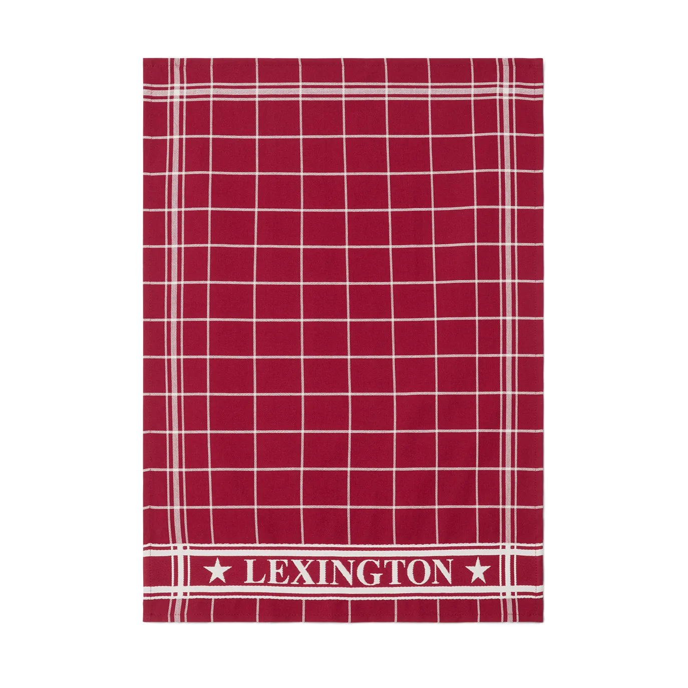 Lexington checked viskestykke 50x70 cm, Rød-hvid Lexington