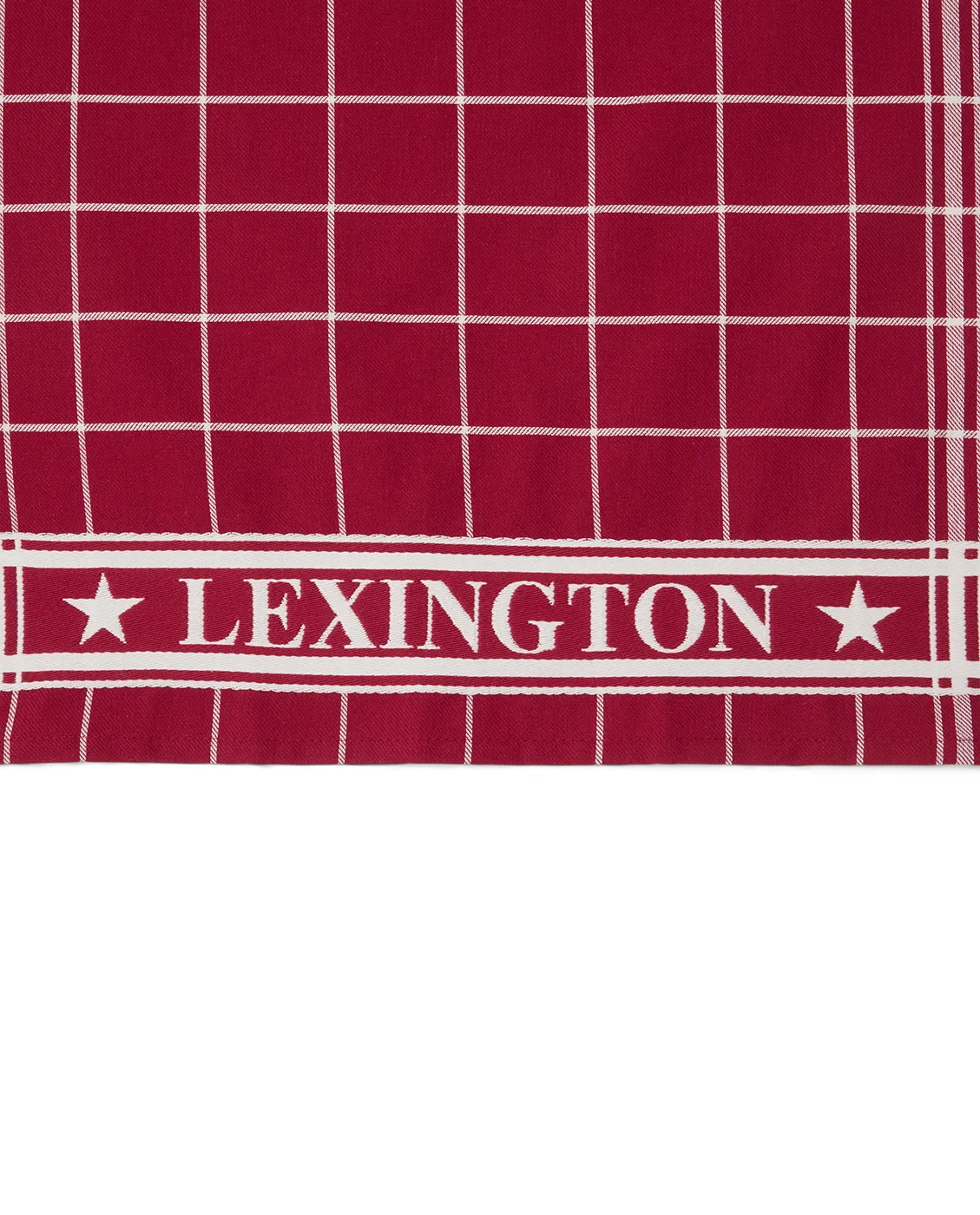 Lexington checked viskestykke 50x70 cm, Rød-hvid Lexington