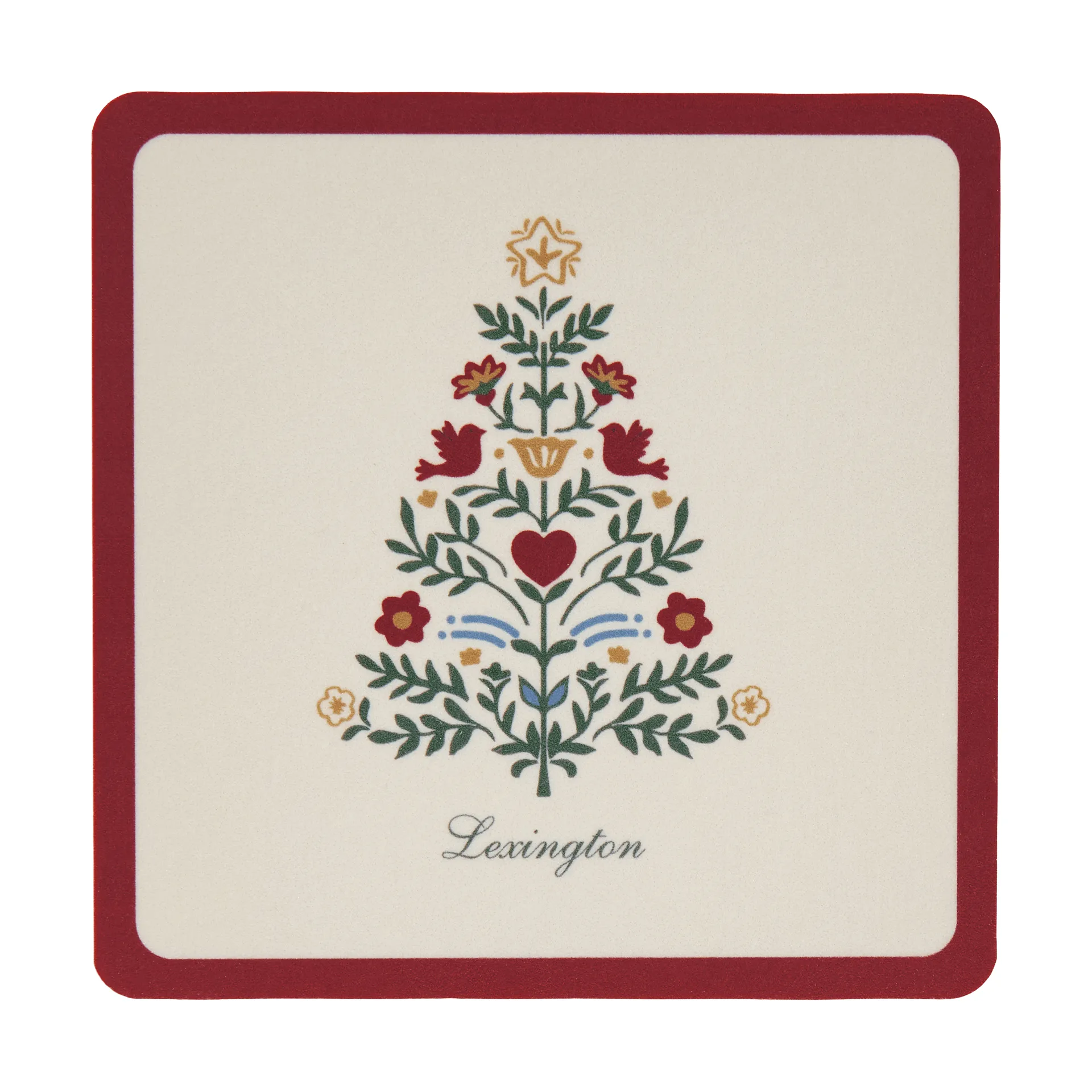 Lexington laminerede glasunderlag, Red-light beige, 9x9 cm, 4-pak Lexington