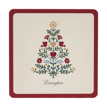 Lexington laminerede glasunderlag - Red-light beige, 9x9 cm, 4-pak - Lexington