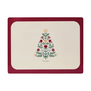 Lexington lamineret dobbeltsidet bordskåner - Red-light beige, 30x40 cm, 2-pak - Lexington