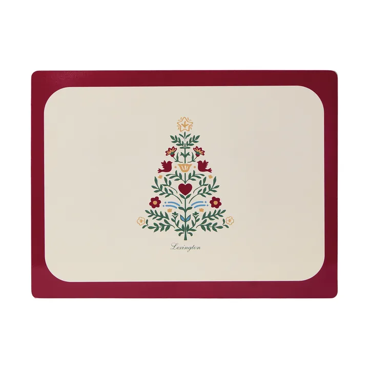 Lexington lamineret dobbeltsidet bordskåner - Red-light beige, 30x40 cm, 2-pak - Lexington