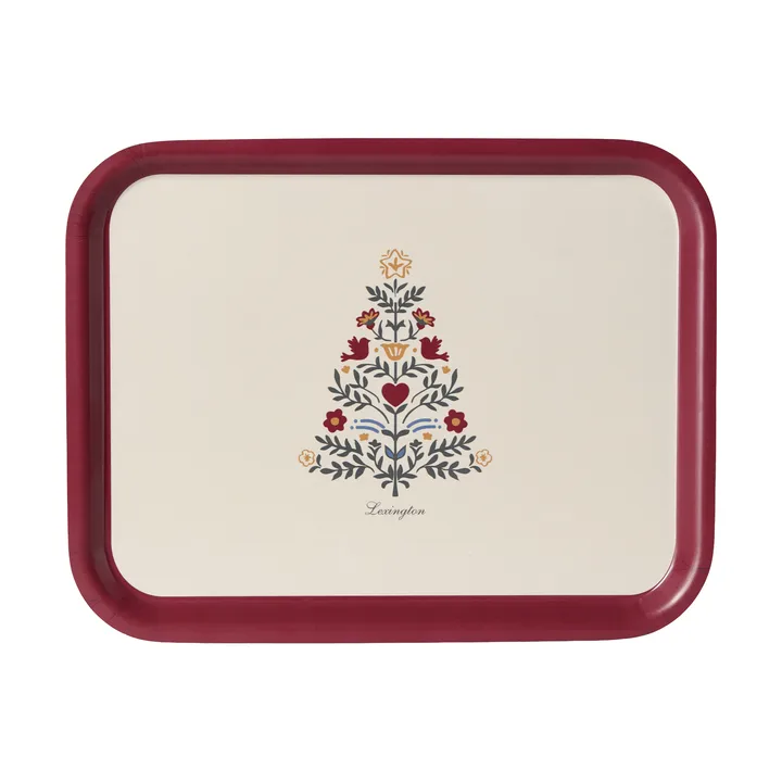 Lexington lamineret serveringsbakke - Red-light beige, 16x28 cm - Lexington