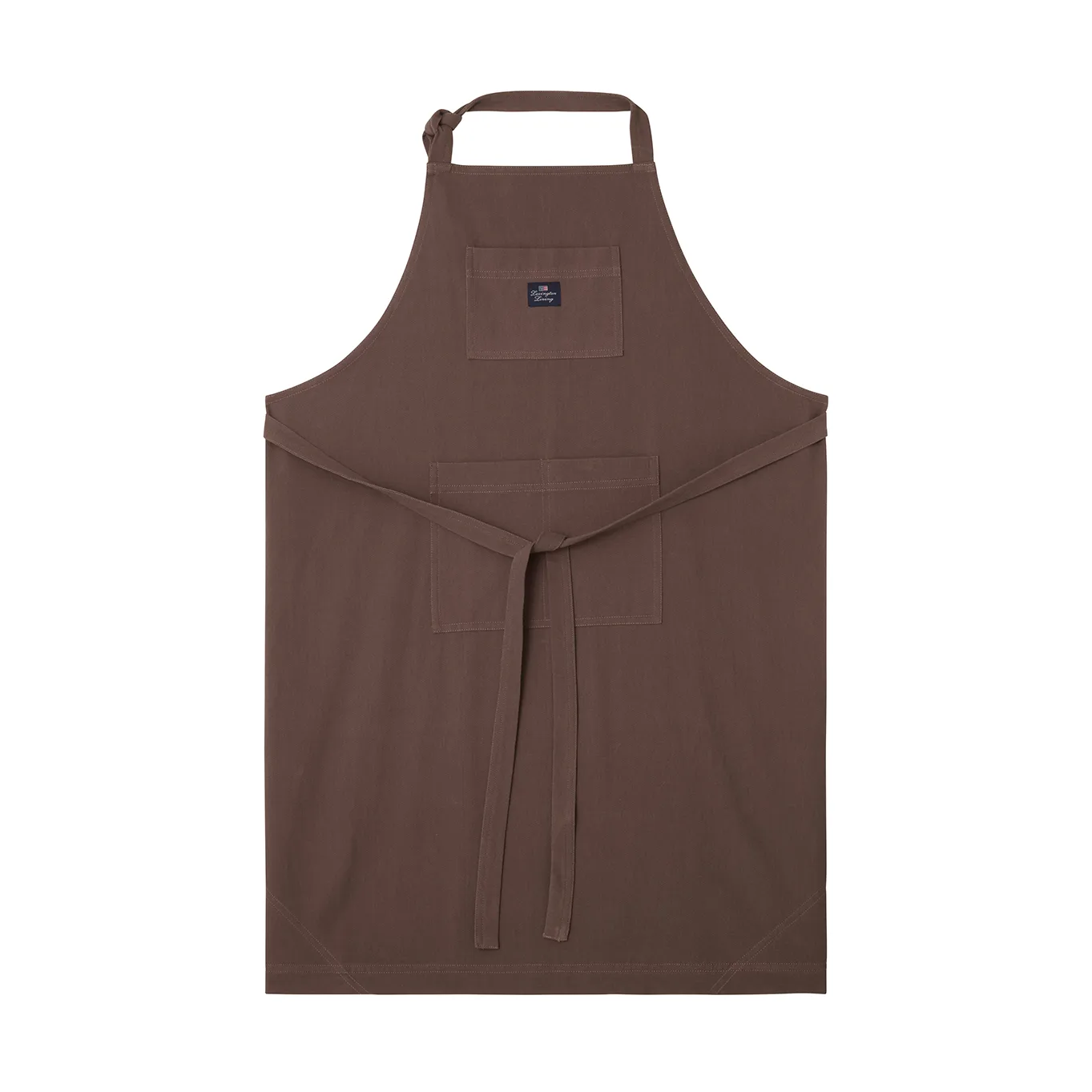 Organic Cotton forklæde, Brown Lexington