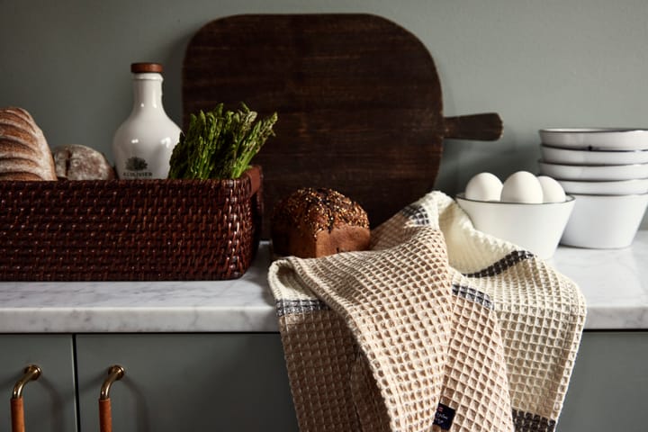 Organic Cotton Waffle viskestykke 50x70 cm, Beige Lexington