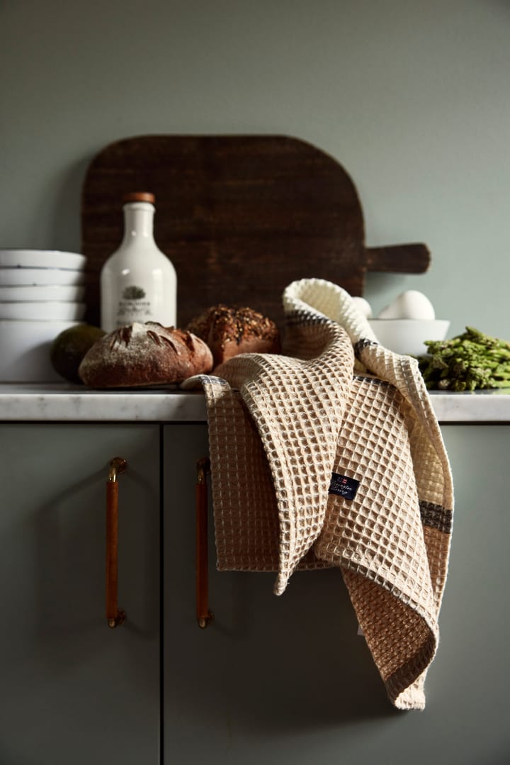 Organic Cotton Waffle viskestykke 50x70 cm, Beige Lexington