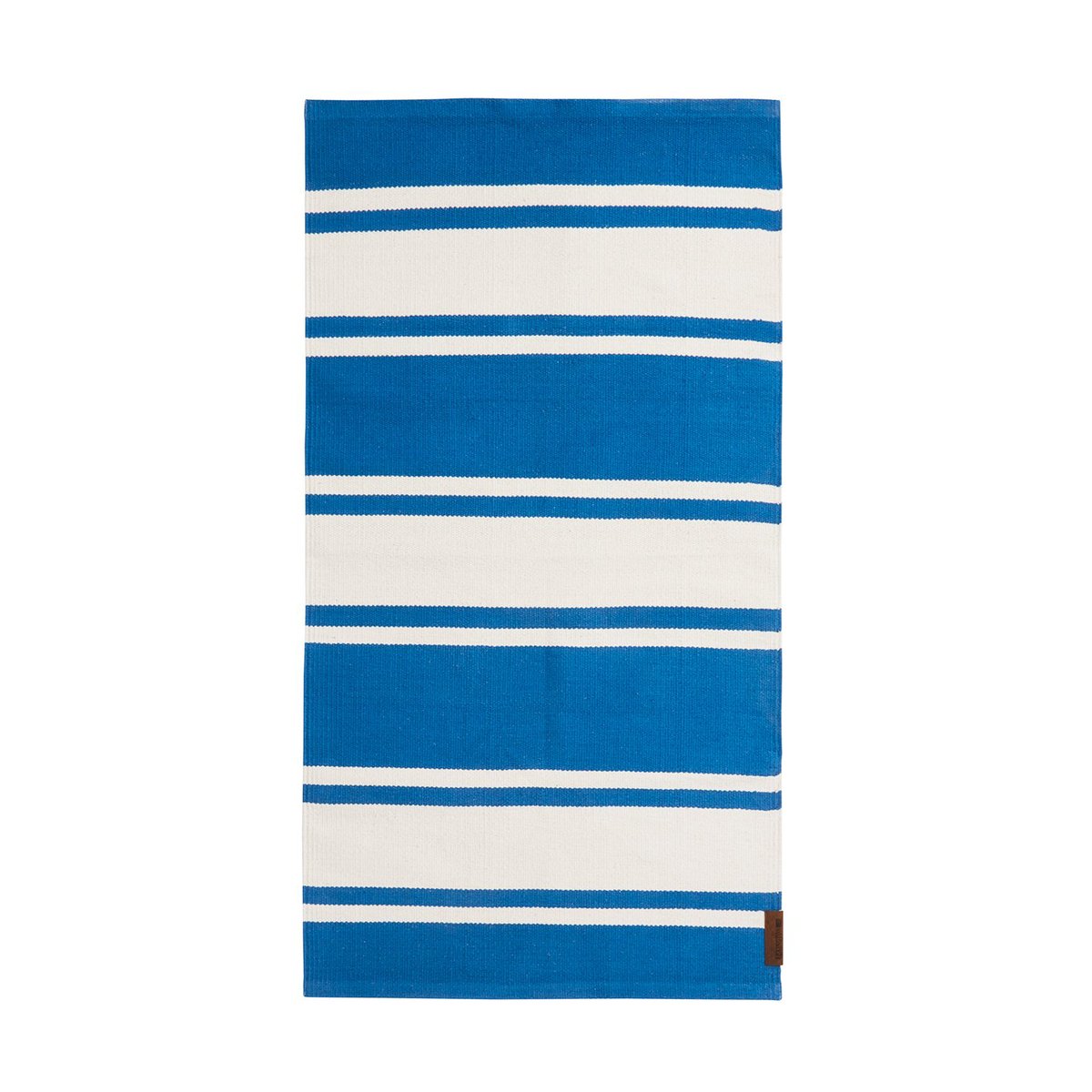 Lexington Organic Striped Cotton tæppe 170×240 cm Blue-white