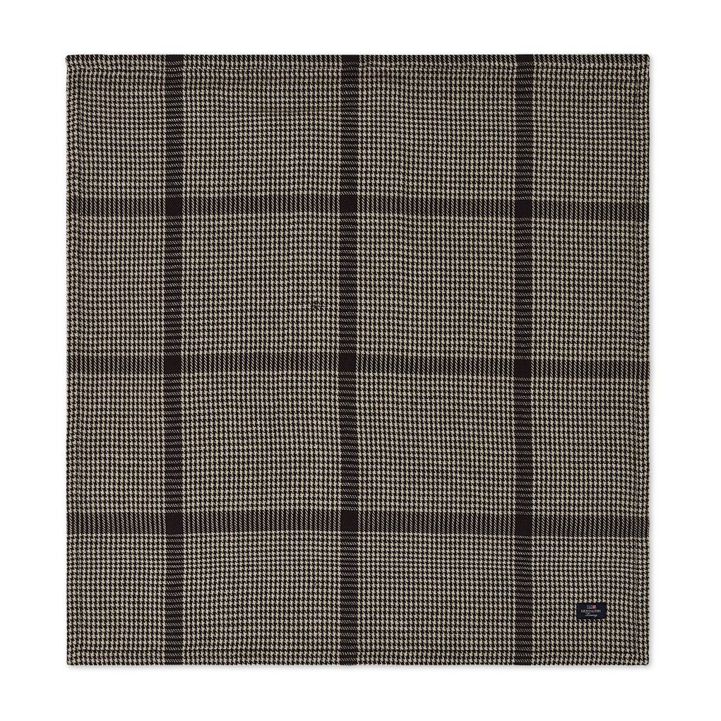 Lexington Pepita Check Cotton Linen borddug 50×50 cm Dark gray/Beige
