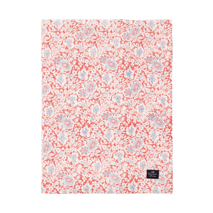 Printed Flowers Recycled Cotton borddug 150x250 cm, Coral Lexington