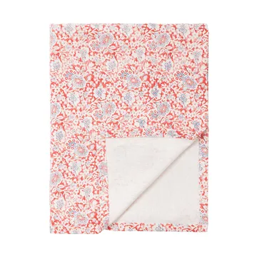 Printed Flowers Recycled Cotton borddug 150x350 cm - Coral - Lexington