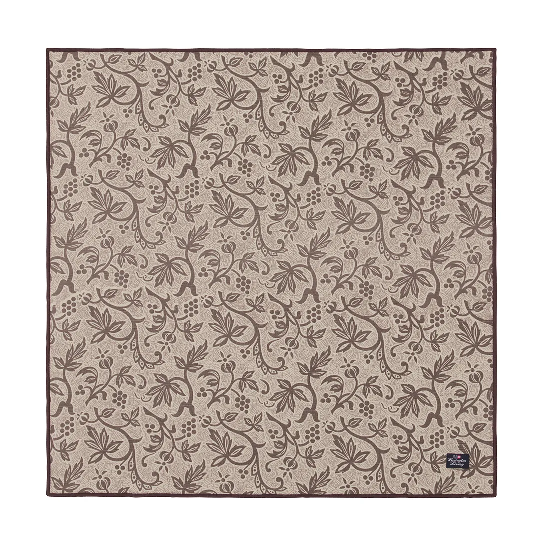 Printed Recycled Cotton stofserviet 50x50, Light beige Lexington