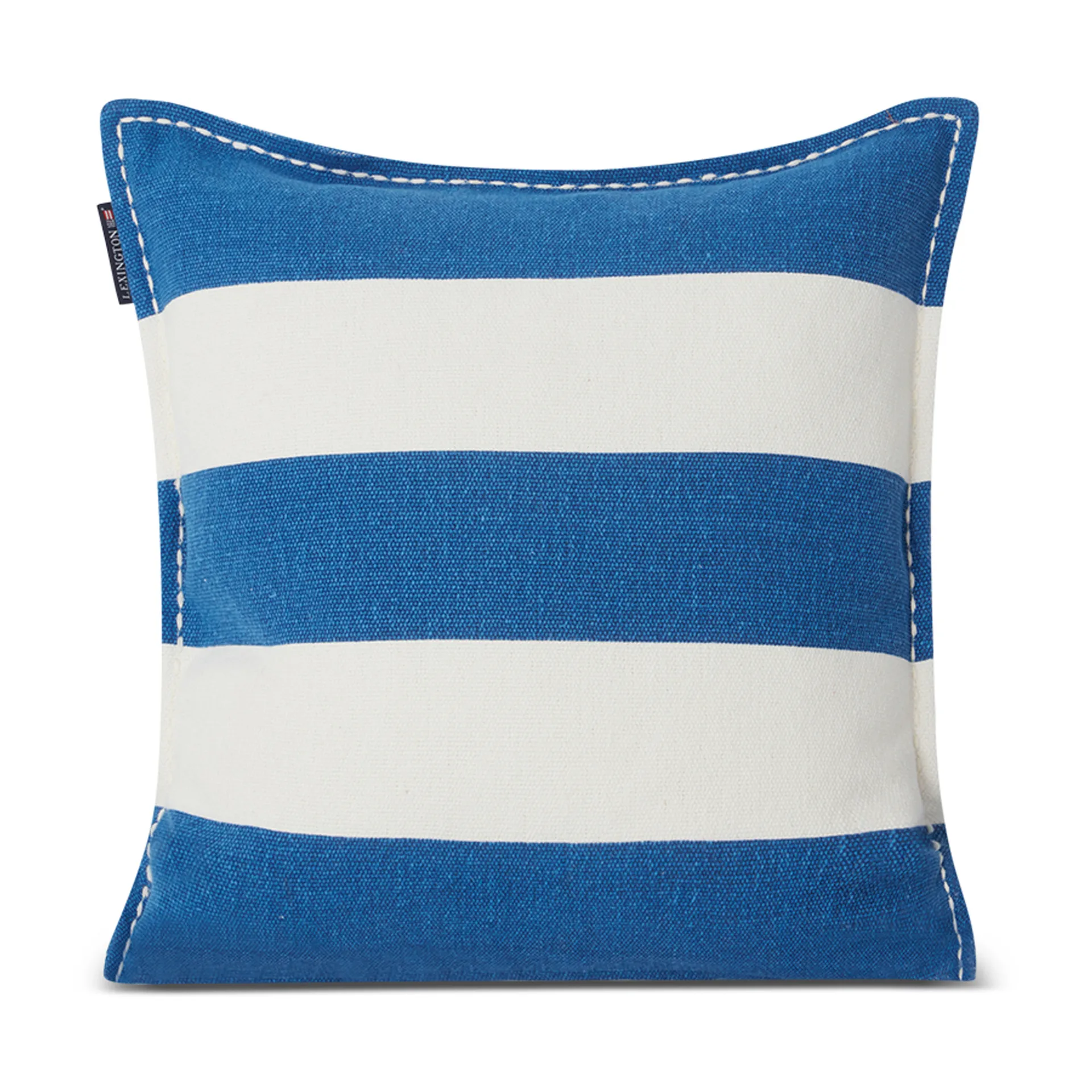 Rug Graphic Canvas pudebetræk 50x50 cm, Blå/Hvid Lexington