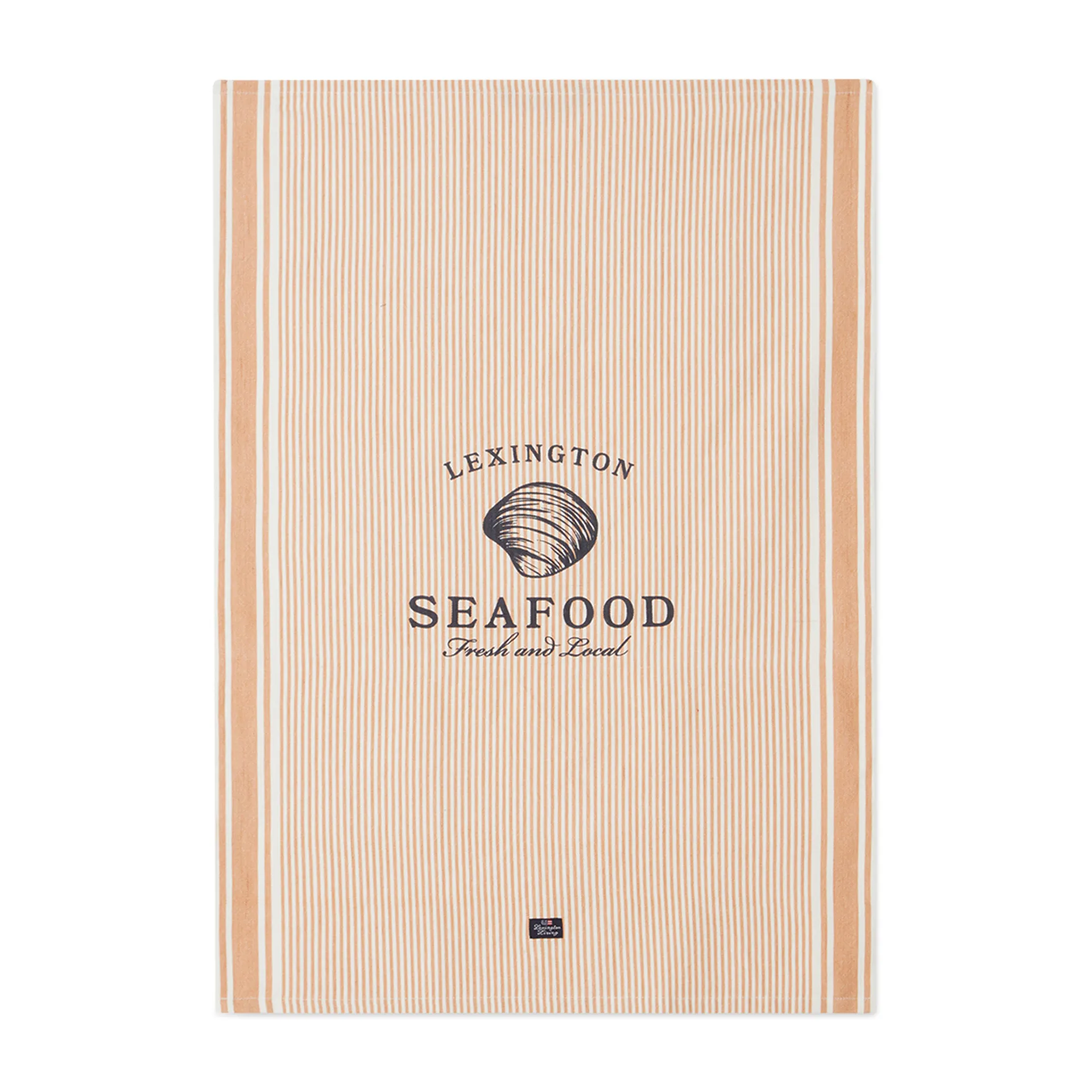 Seafood Striped & Printed viskestykke 50x70 cm, Beige/Hvid Lexington