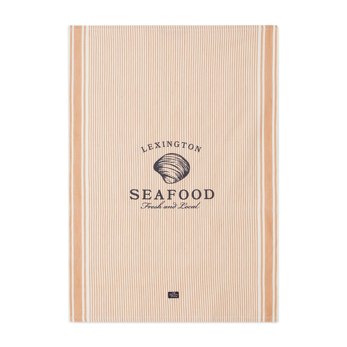 Lexington Seafood Striped & Printed viskestykke 50×70 cm Beige/Hvid