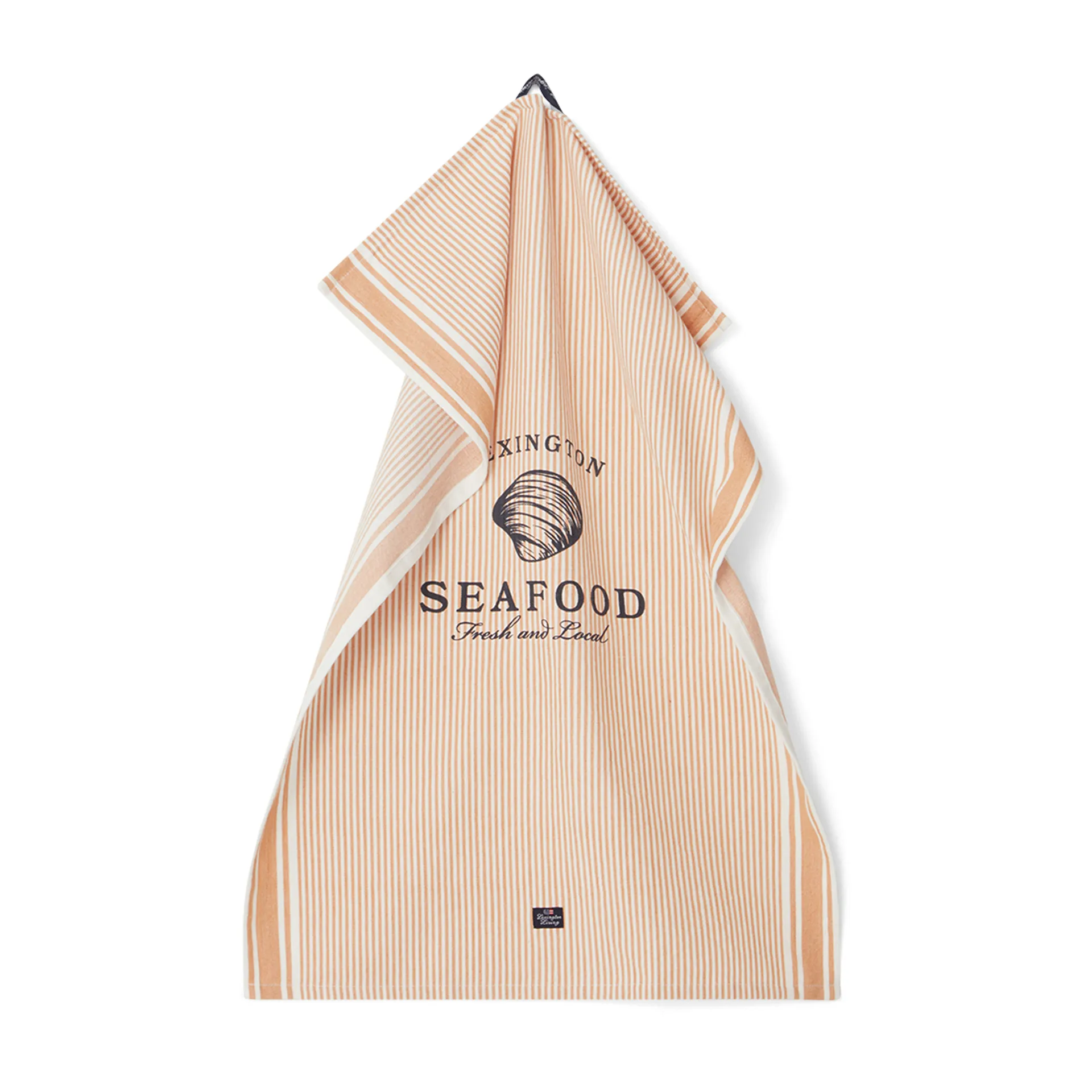 Seafood Striped & Printed viskestykke 50x70 cm, Beige/Hvid Lexington