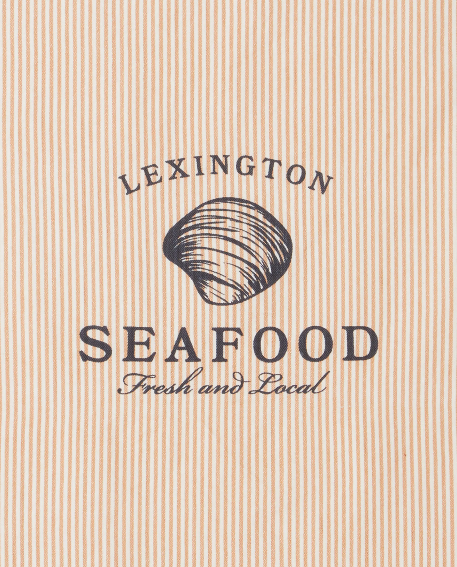 Seafood Striped & Printed viskestykke 50x70 cm, Beige/Hvid Lexington