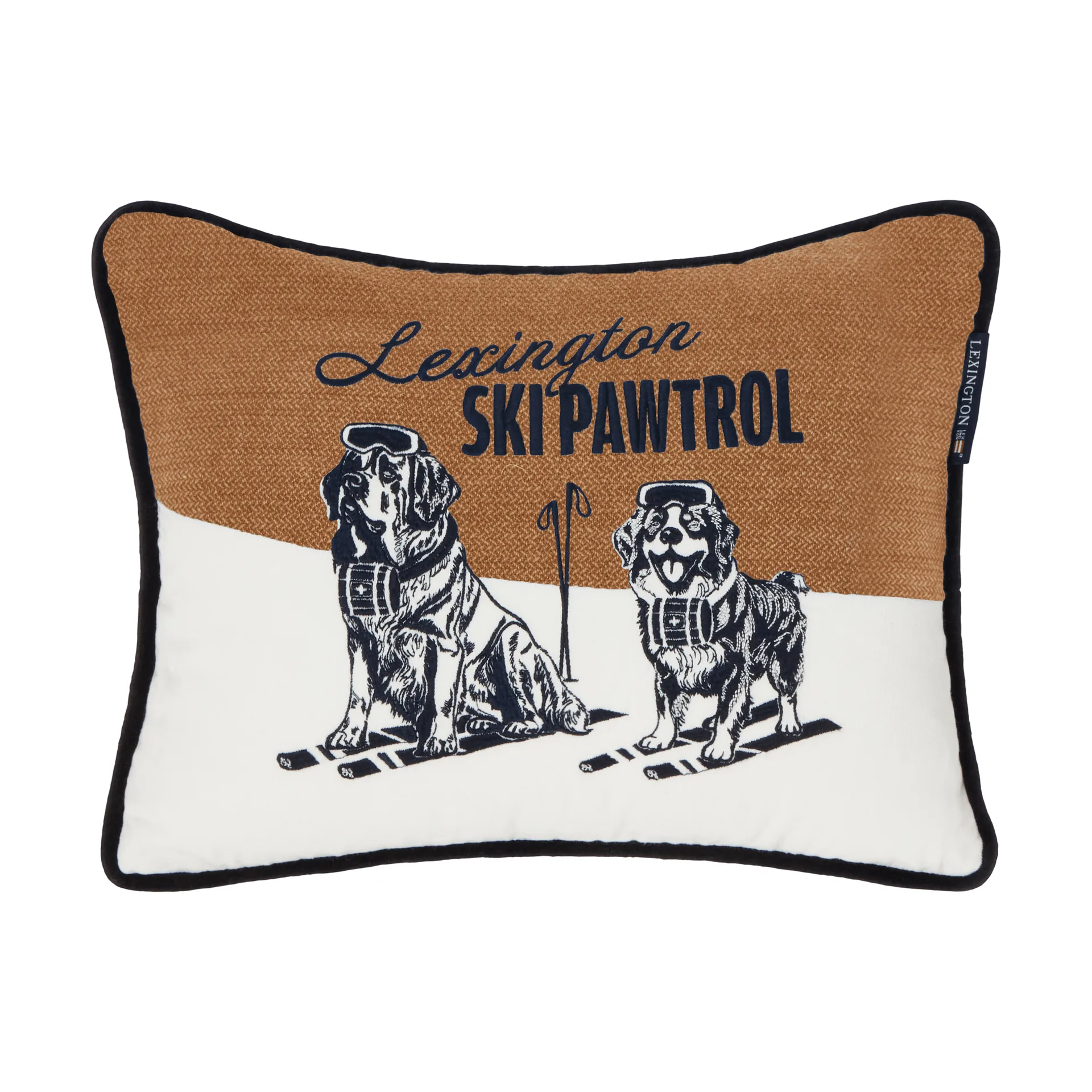 Lexington Skipawtrol pyntepude Beige-white-navy, 40x30 cm