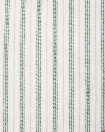 Stripe cotton flannel pudebetræk - White-green-beige, 50x90 cm - Lexington