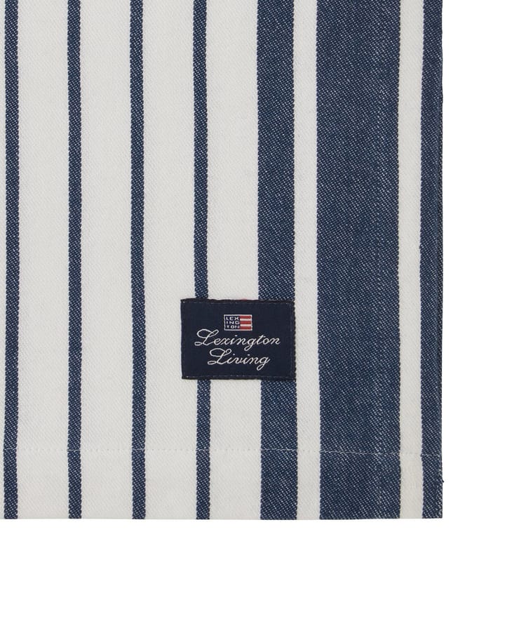 Striped Organic Cotton borddug 150x350 cm, Navy Lexington