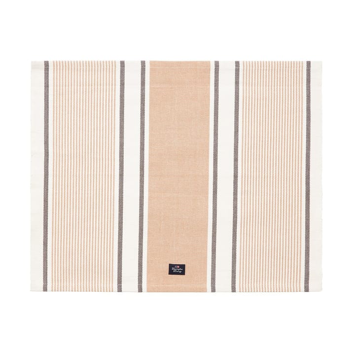 Striped Organic Cotton dækkeserviet 40x50 cm, Beige Lexington