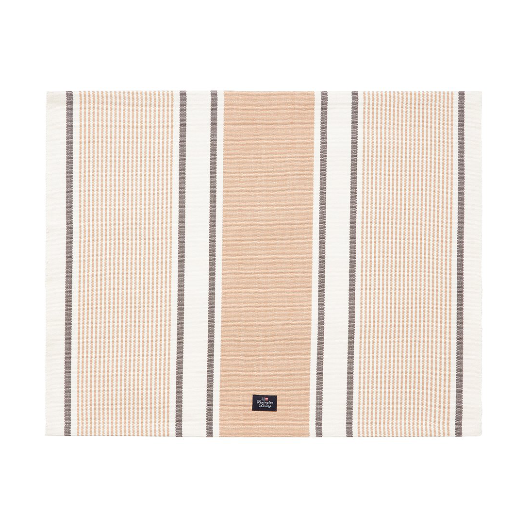 Lexington Striped Organic Cotton dækkeserviet 40×50 cm Beige