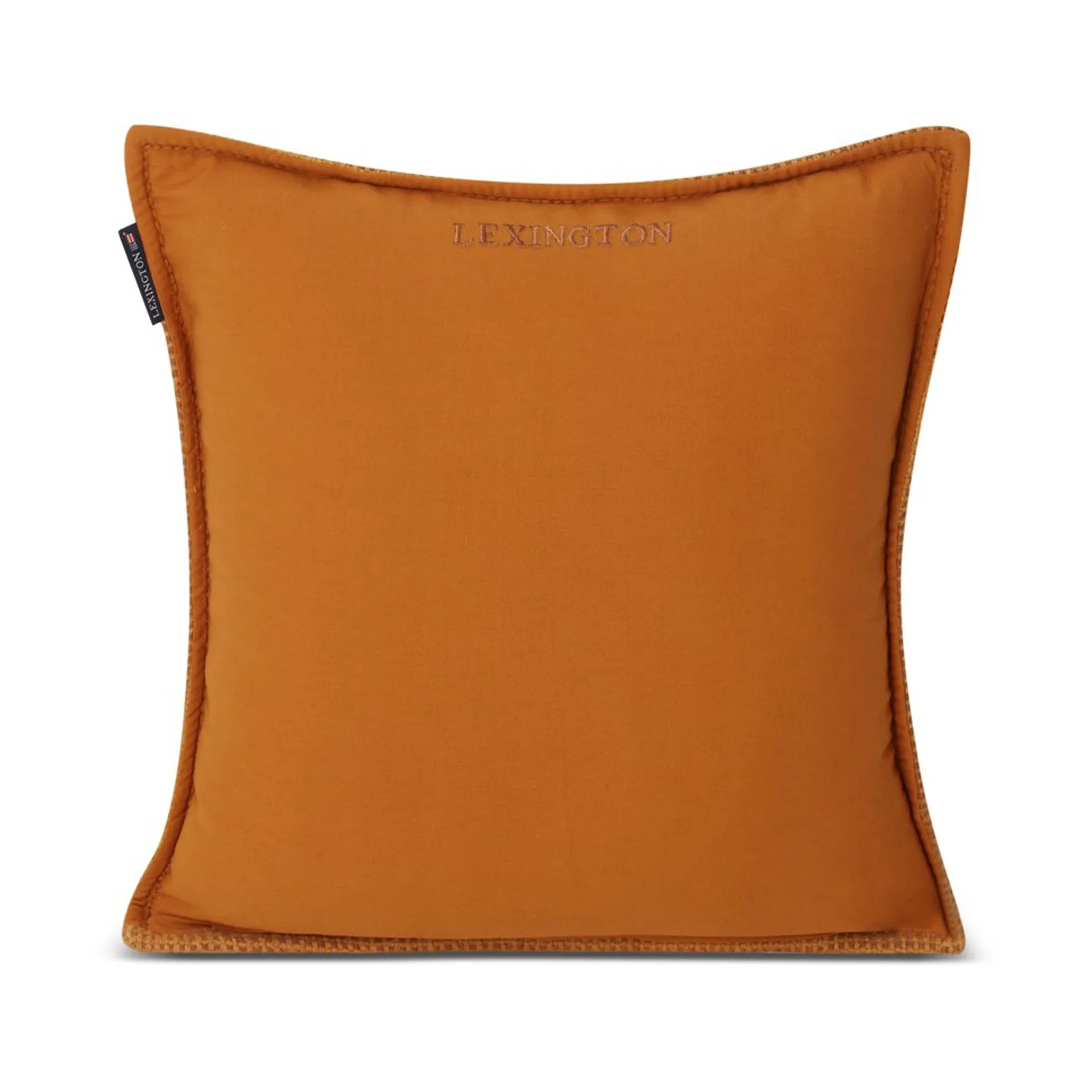 Structured Wool Cotton mix pudebetræk 50x50 cm, Mustard Lexington