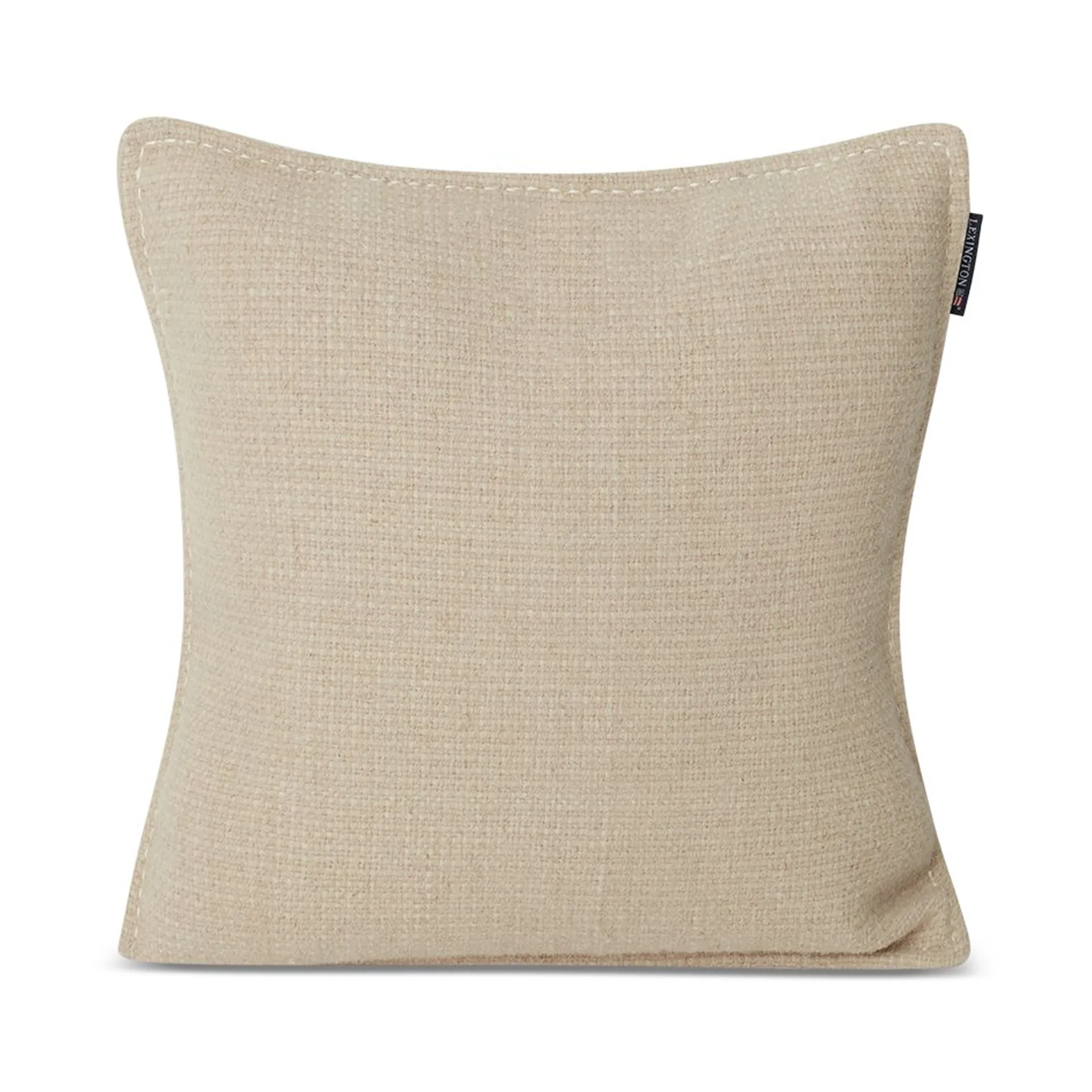 Structured Wool Cotton mix pudebetræk 50x50 cm, Offwhite Lexington