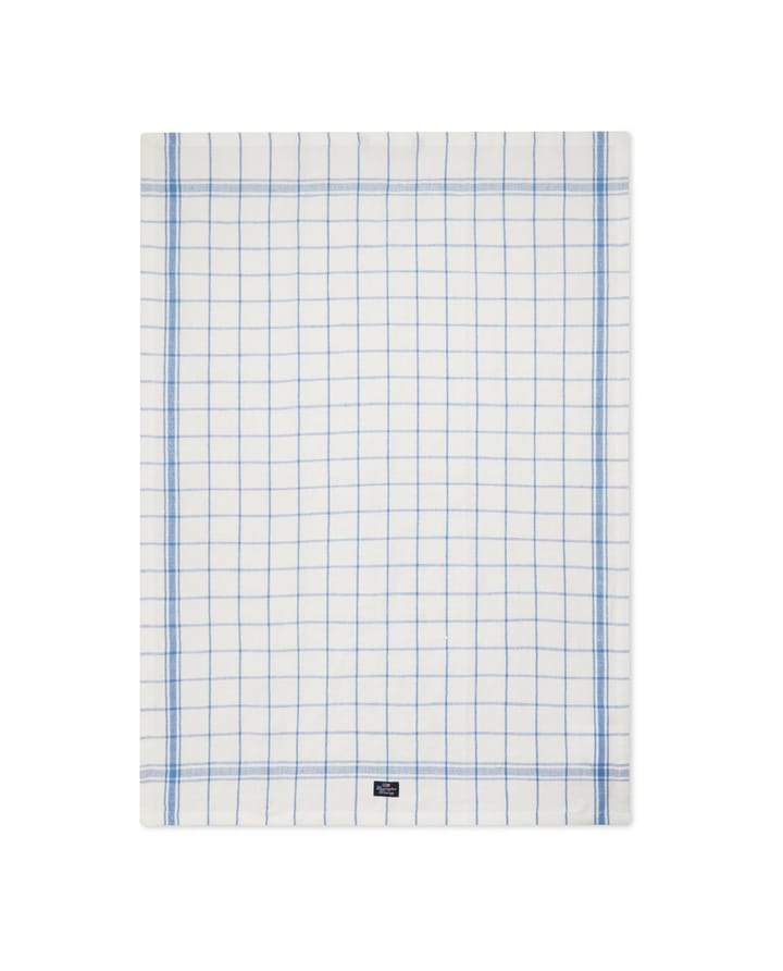 Ternet køkkenhåndklæde 50x70 cm - Hvid-blå - Lexington