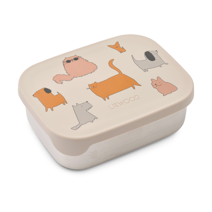 Arthur madkasse 13,5x17 cm - Cats and Dogs-Sandy - Liewood