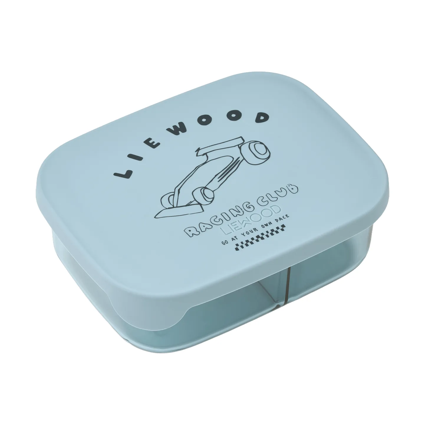 Arthur Tritan madkasse 13,5x17 cm, Race cars-Beach blue Liewood
