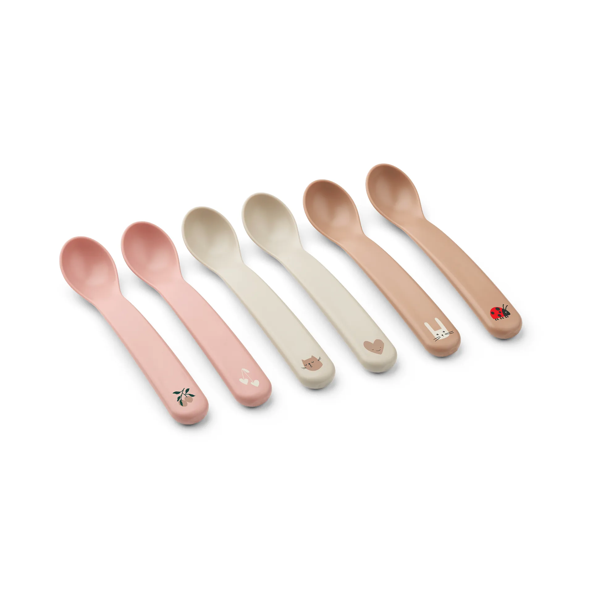 Liewood Auste ske 6-pak Rose Blush Mix