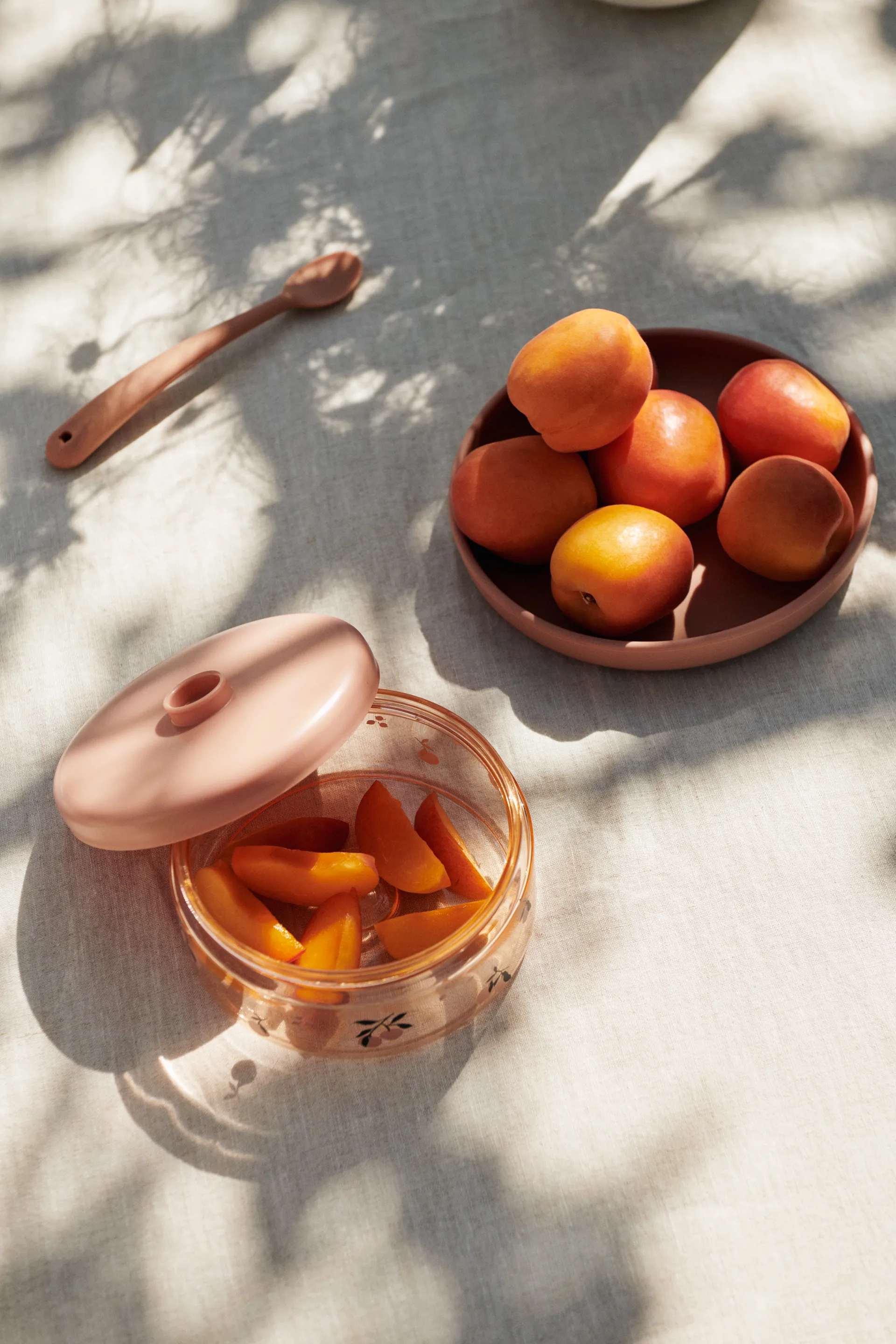 Dominique babymadsglas 500 ml 2-pak, Peach-sea shell Liewood