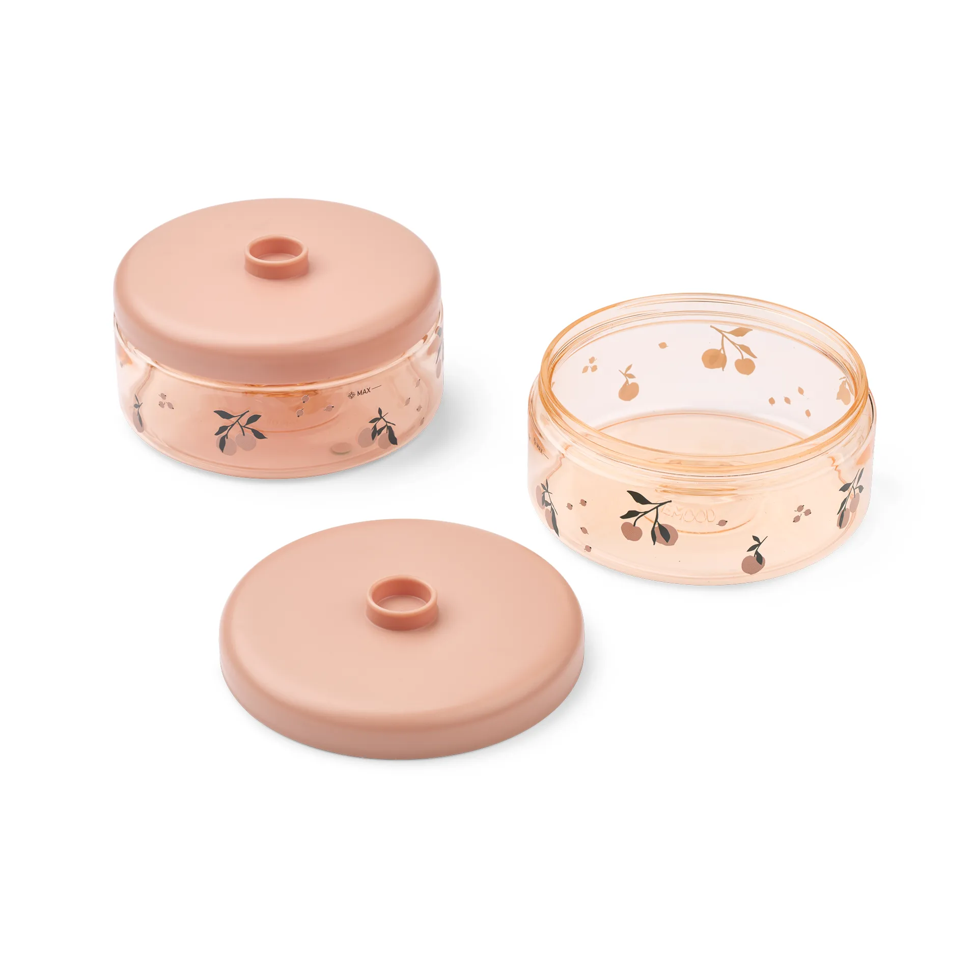 Dominique babymadsglas 500 ml 4-pak, Peach-sea shell Liewood