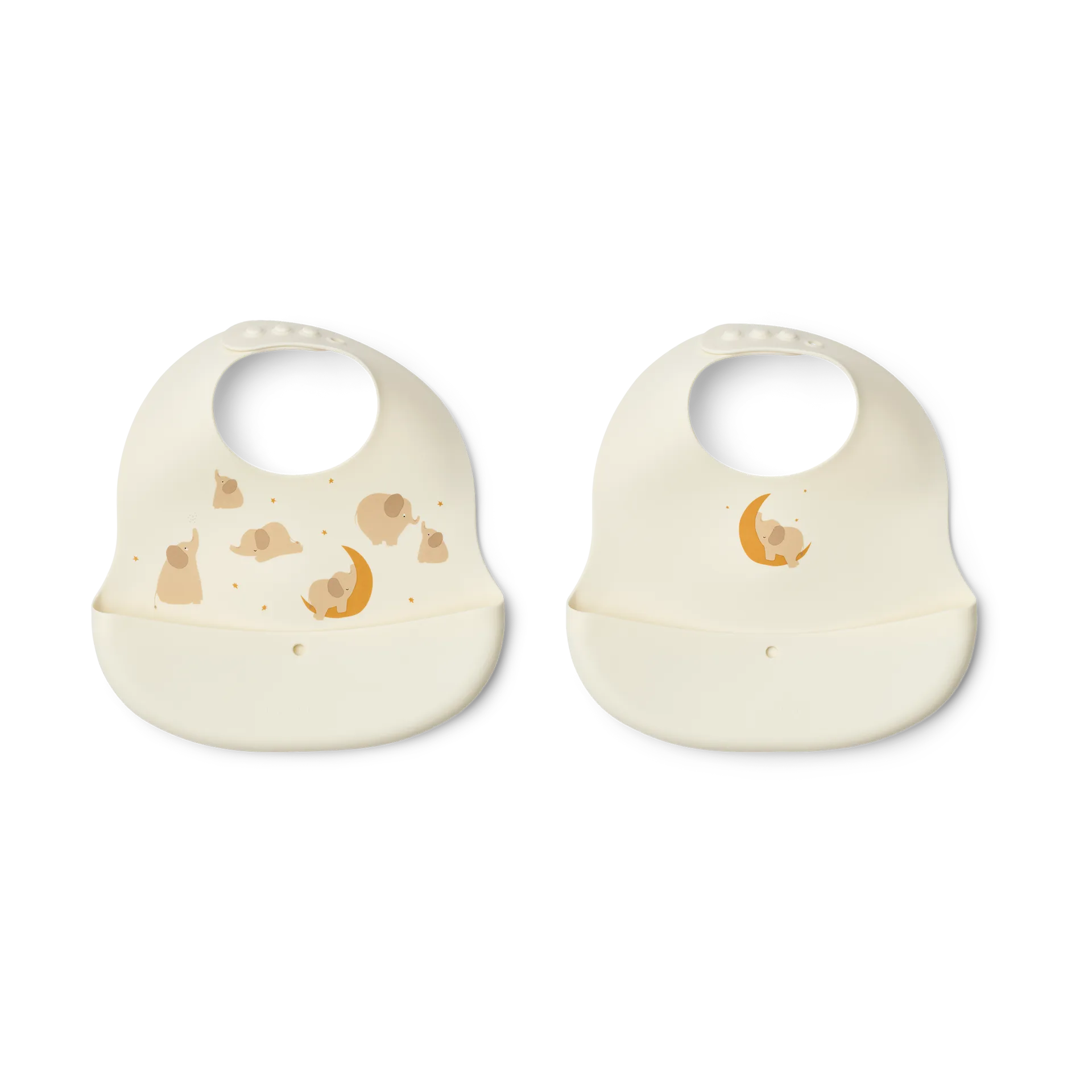 Ember printet hagesmæk 2 dele, Elephant-Creme de la creme Liewood