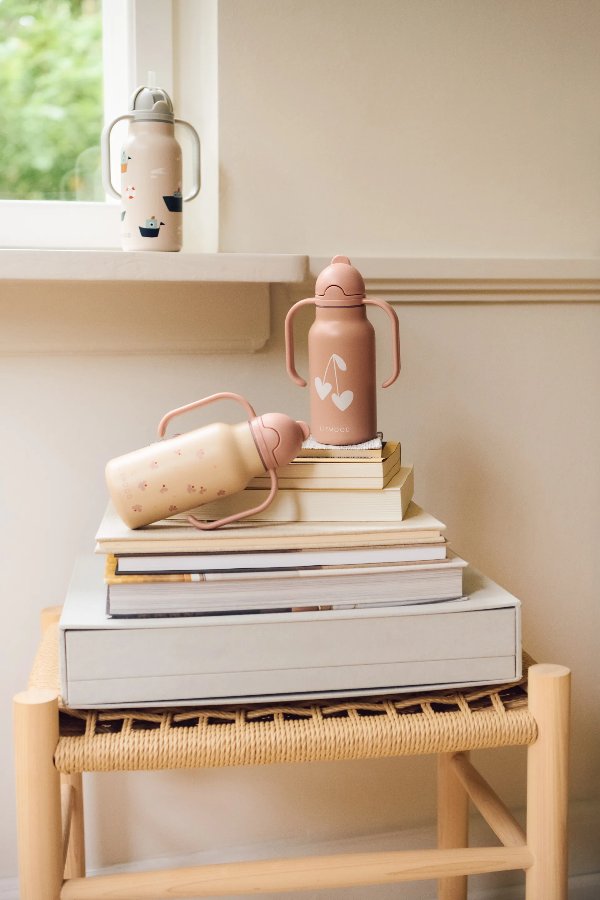 Kimmie vandflaske 25 cl, Mini Butterfly-apple blossom Liewood