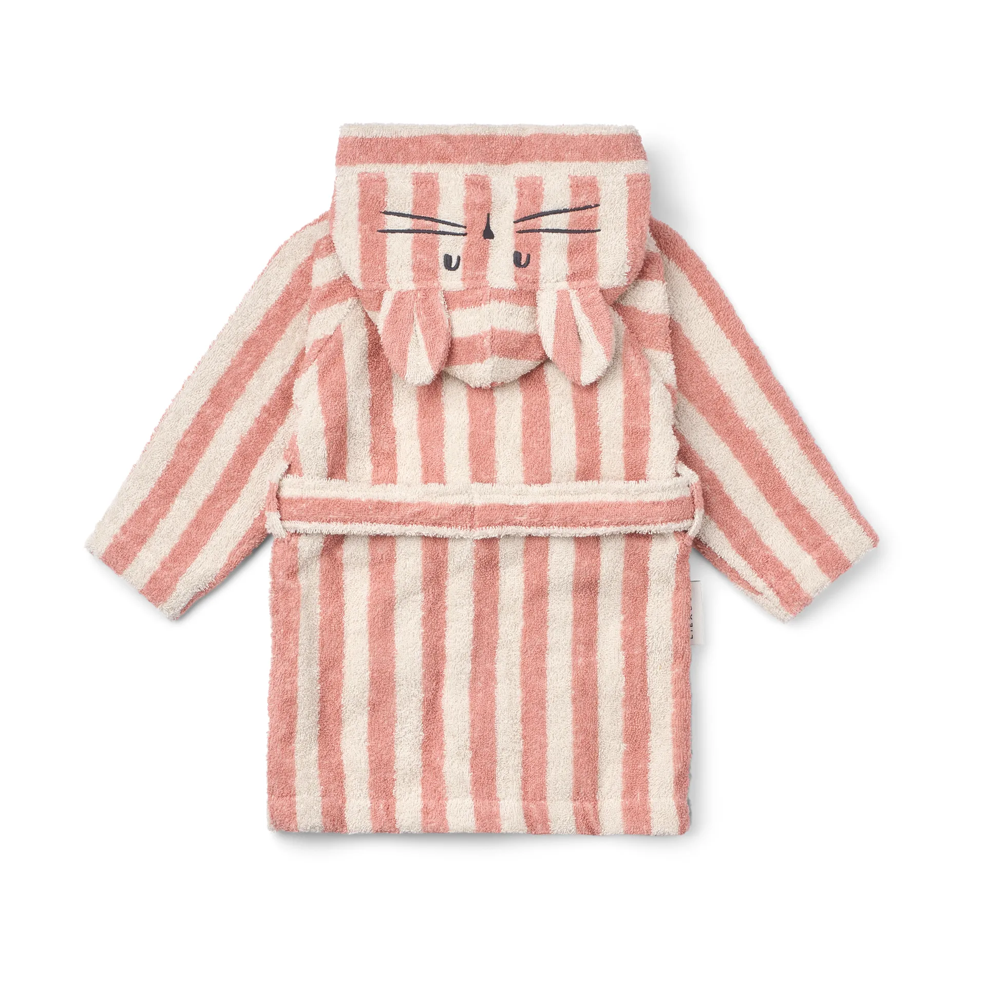 Lily badekåbe coral blush creme de la creme stripe, 5-6 år Liewood
