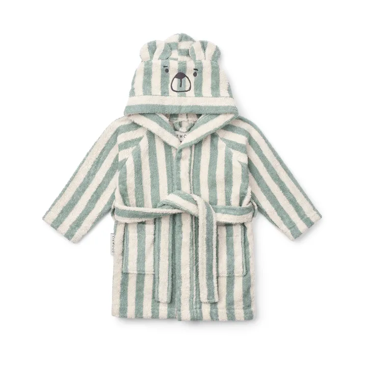 Lily badekåbe peppermint creme de la creme stripe - 1-2 år - Liewood