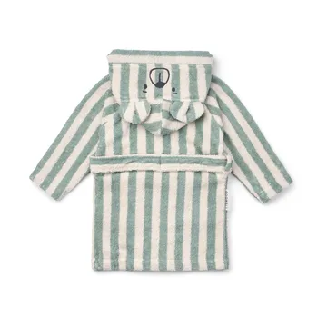 Lily badekåbe peppermint creme de la creme stripe - 5-6 år - Liewood