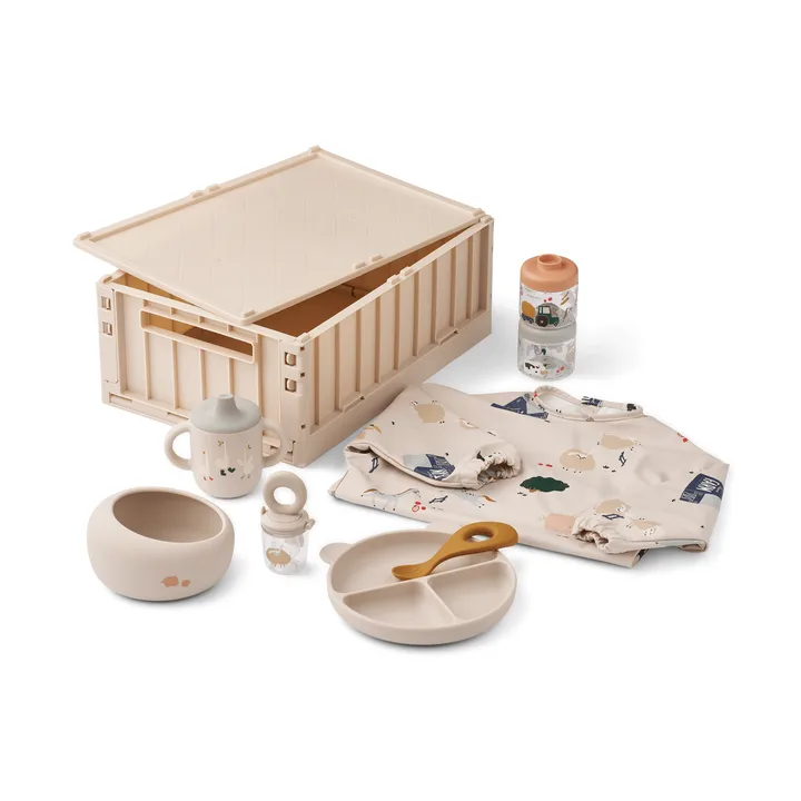Meera Baby Mealtime servicesæt - Farmlife-Sandy - Liewood