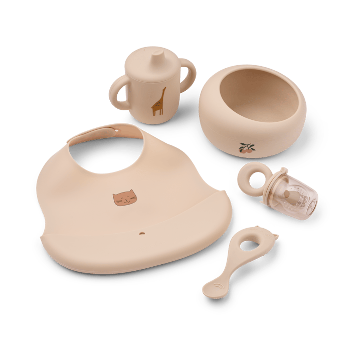 Mileah baby mealtime servicesæt - Apple blossom - Liewood