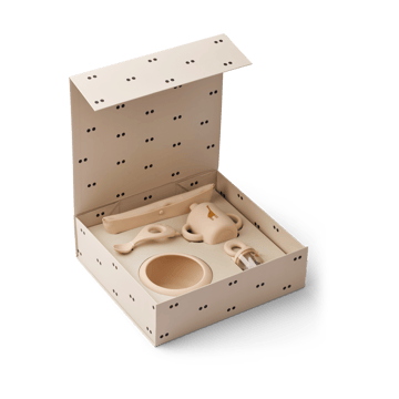 Mileah baby mealtime servicesæt - Apple blossom - Liewood