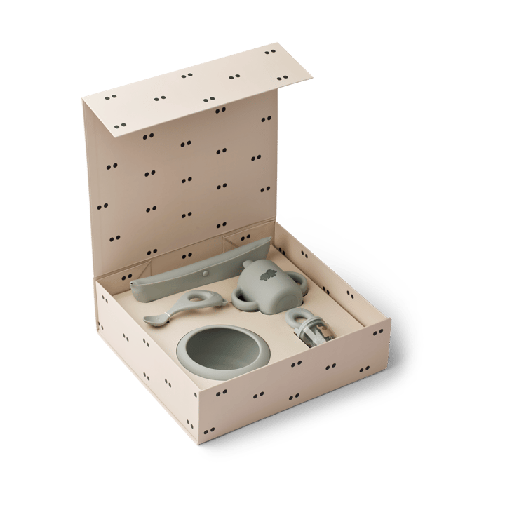 Mileah baby mealtime servicesæt, Dove blue Liewood