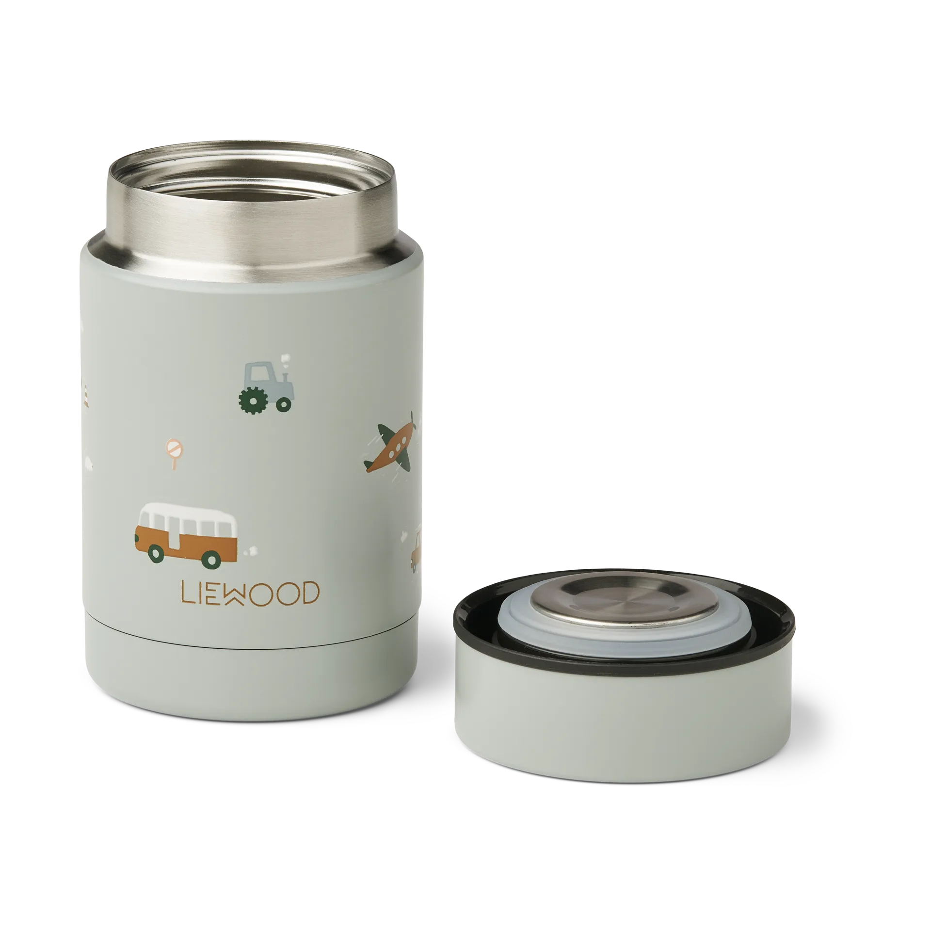 Nadja termobeholder 0,25 L, Vehicles-dove blue mix Liewood
