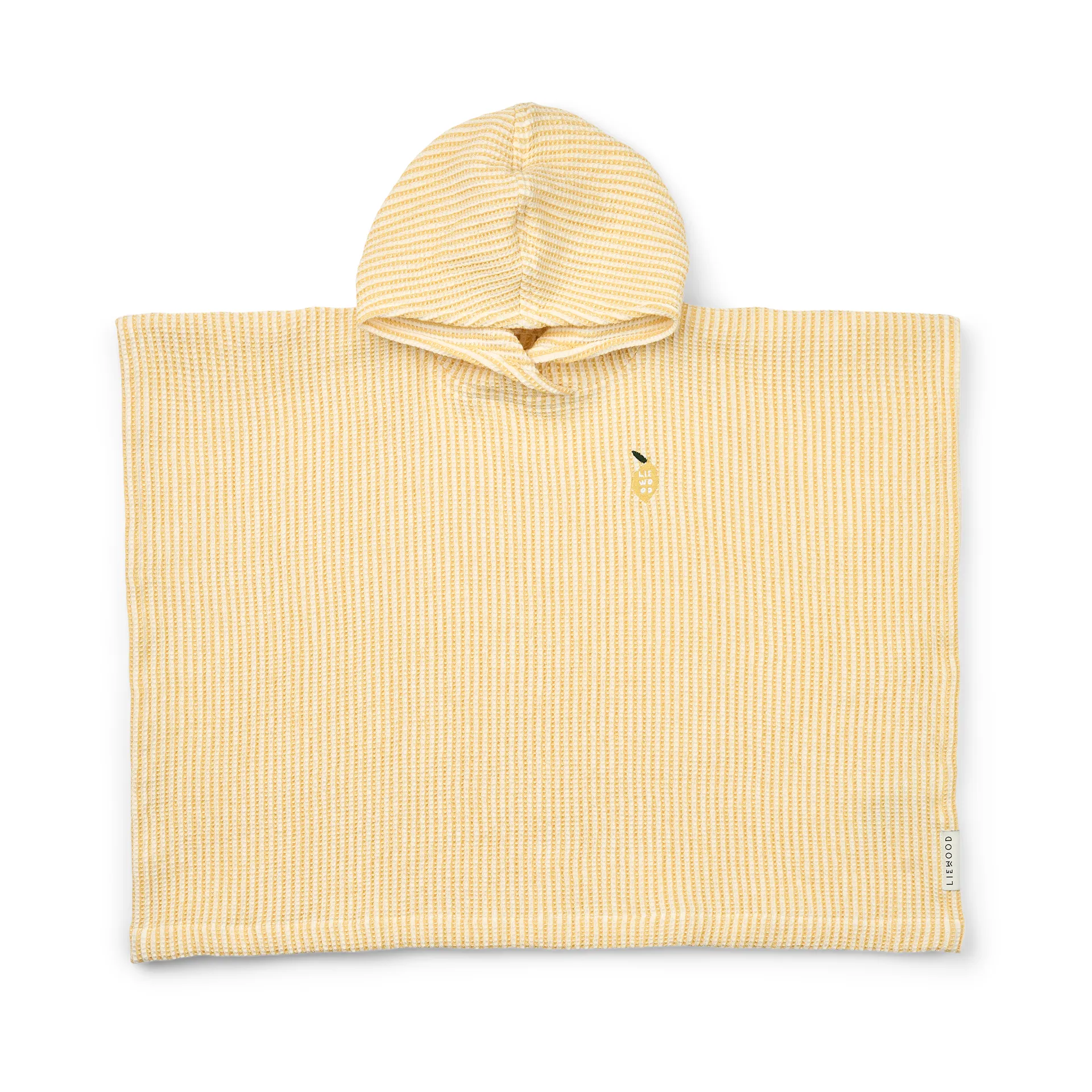 Paco badeponcho lemon yellow creme de la creme stripe, 3-4 år Liewood