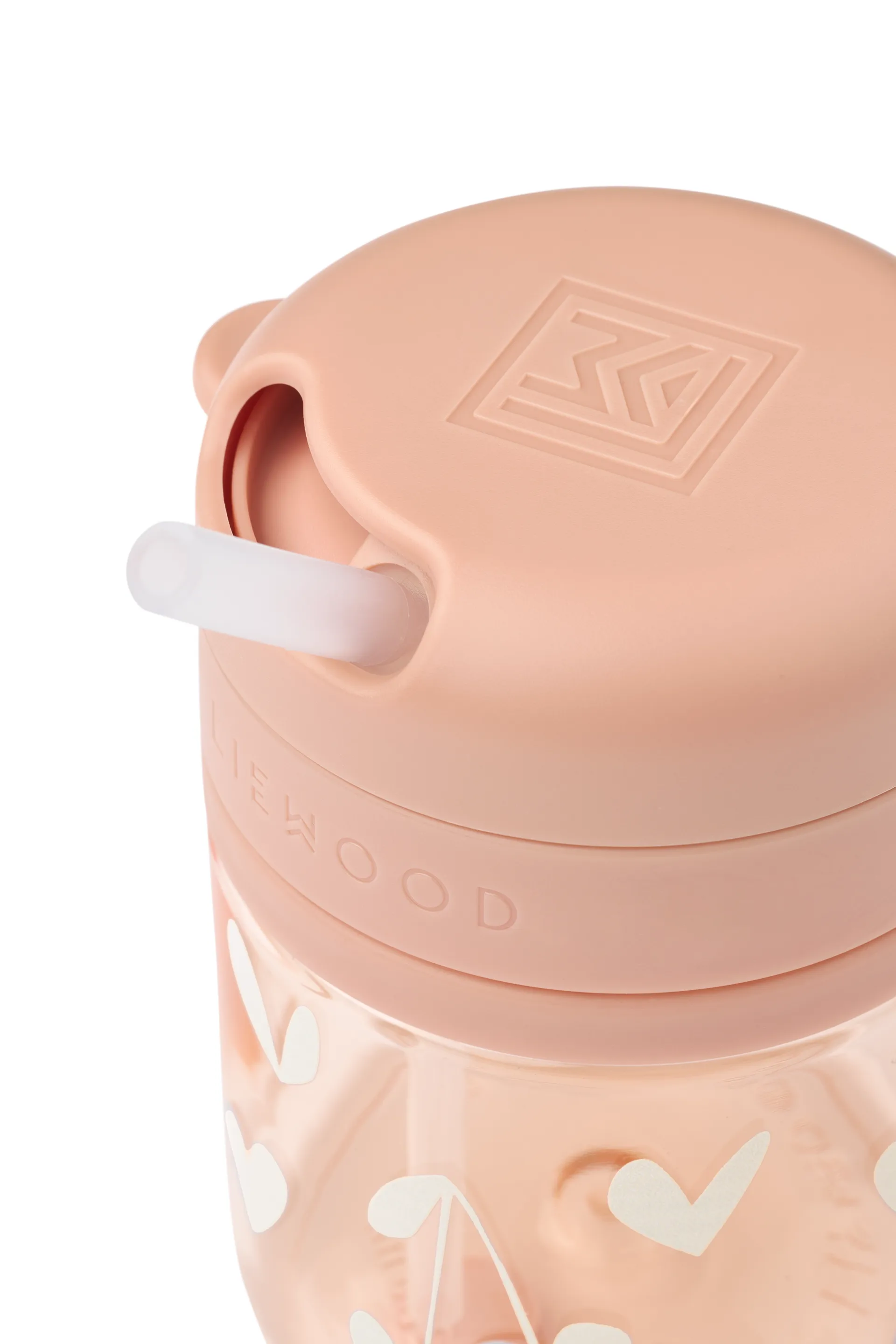 Pavia krus med sugerør 28 cl, Sweethearts-pale tuscany Liewood