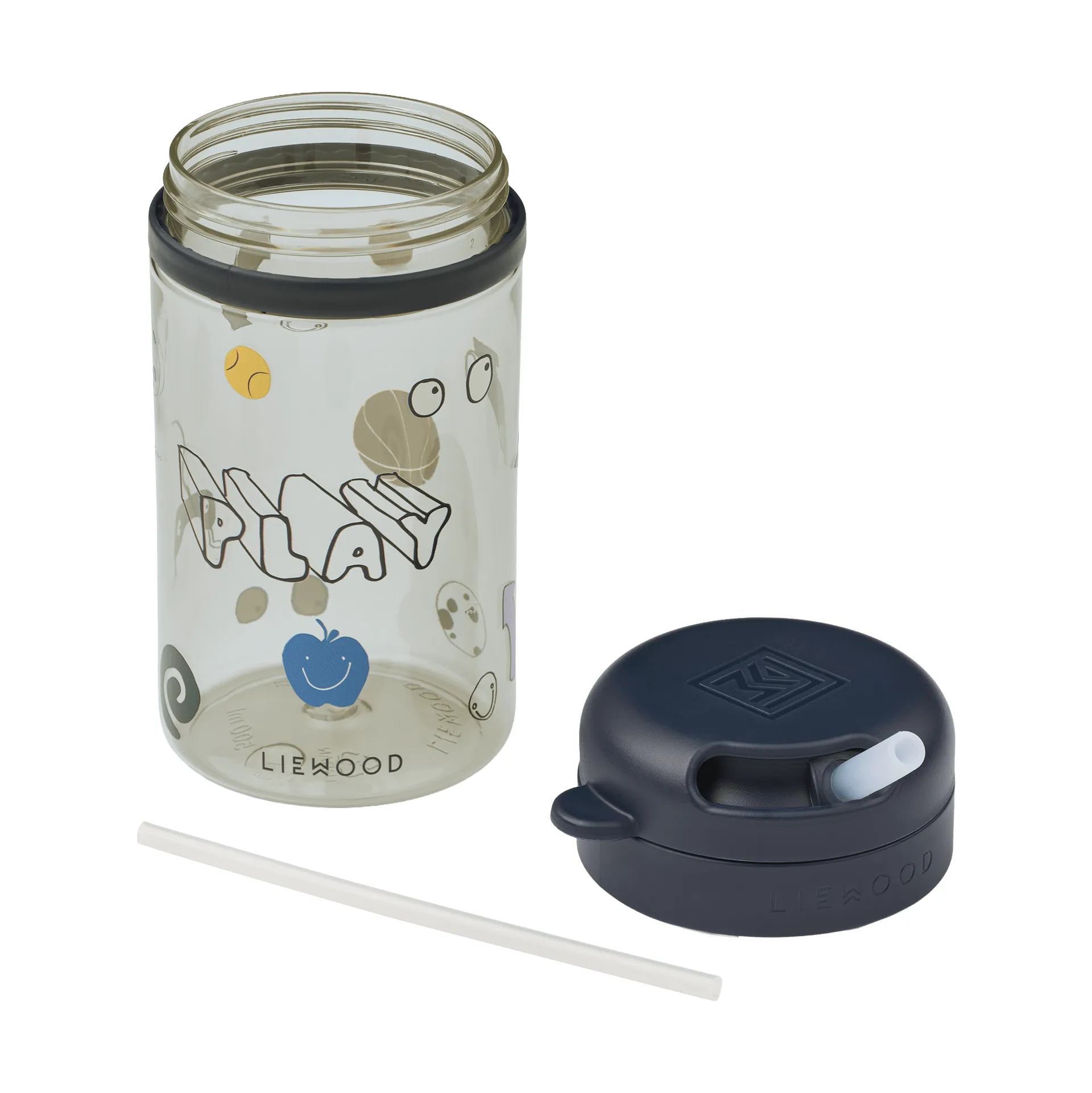 Pavia krus med sugerør, Play-dusty peppermint Liewood