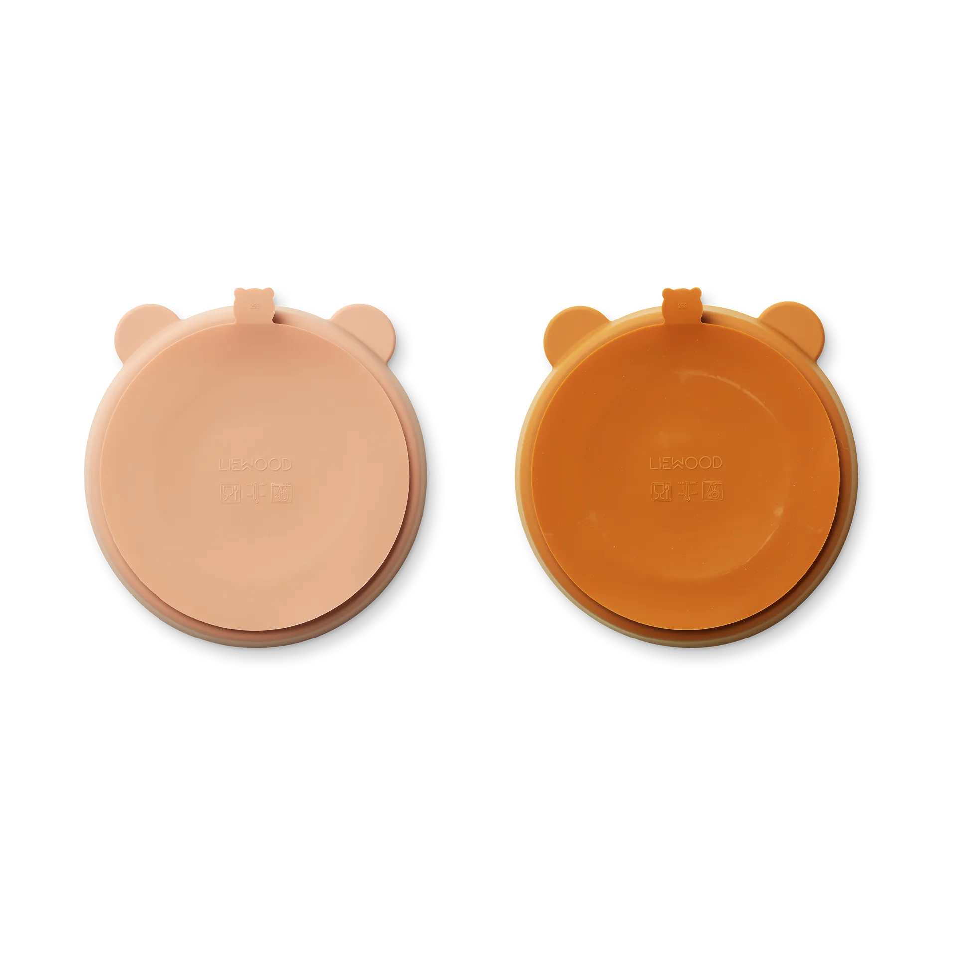 Stacy delt børnetallerken 2-pak, Mustard-tuscany rose mix Liewood