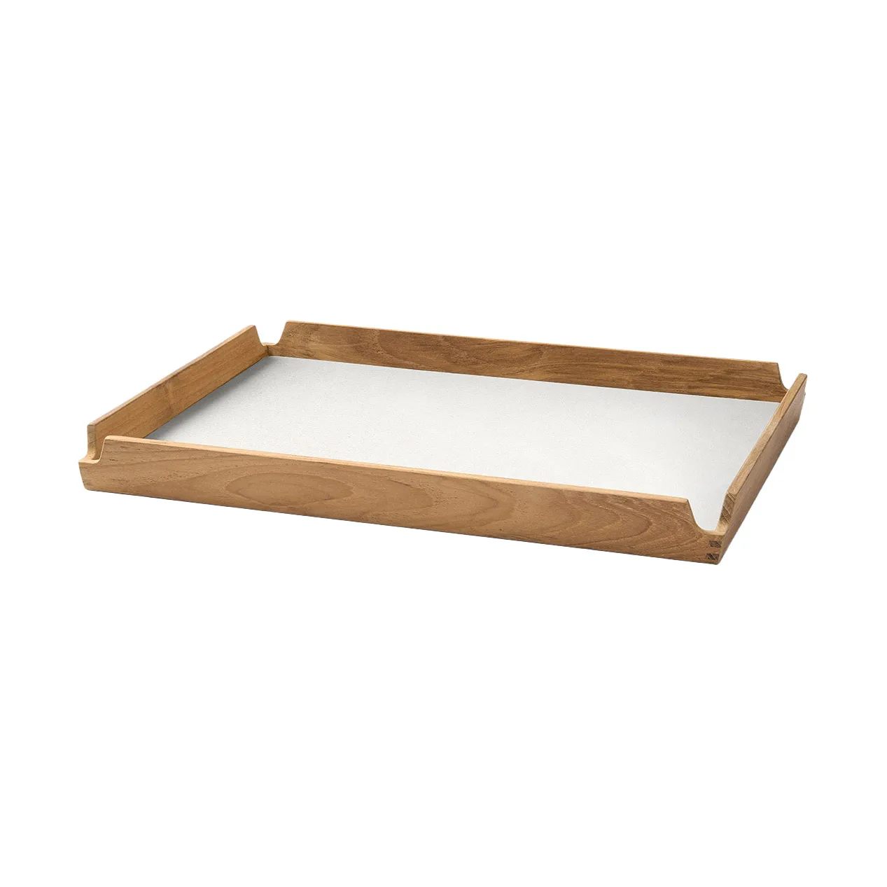 Airy teakbakke square M, Nupo pure white LIND DNA