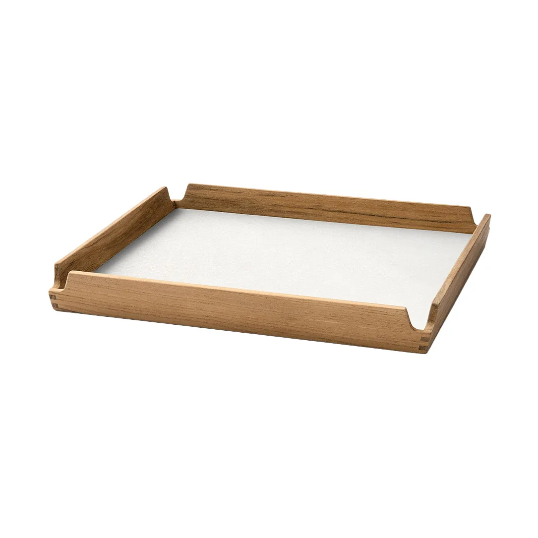 Airy teakbakke square s, Nupo pure white LIND DNA
