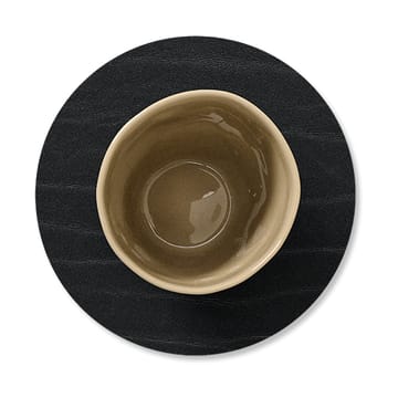 Buffalo vendbar glasbrik, cirkel 1 stk. - sort-natur - LIND DNA